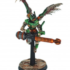 Picture of print of Cinan - Anubis - Chemou - Pakhon: Support, Battle Drone, space robot guardians of the Necropolis, modular posable miniatures