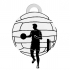 CHARMING VOLLEYBALL PLAYER KEYCHAIN / EARRINGS / NECKLACE image
