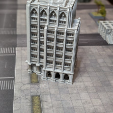 Picture of print of concretium hab-towers for 8-12mm war-games