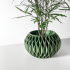 The Revan Planter Pot with Drainage Tray & Stand: Modern and Unique Home Decor for Plants and Succulents  | STL File image