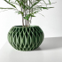 The Revan Planter Pot with Drainage Tray & Stand: Modern and Unique Home Decor for Plants and Succulents  | STL File image