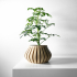 The Toril Planter Pot with Drainage Tray & Stand: Modern and Unique Home Decor for Plants and Succulents  | STL File image