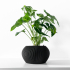 The Melfi Planter Pot with Drainage Tray & Stand: Modern and Unique Home Decor for Plants and Succulents  | STL File image
