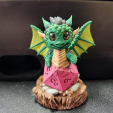 Picture of print of Magical Familiar - D20 Dragon