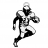 CHARMING AMERICAN FOOTBALL PLAYER KEYCHAIN / EARRINGS / NECKLACE image