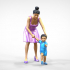 N1 A Woman takes Care of a Child Miniature image