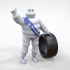 Michelin man with his tire image