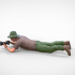 N3 photographer lying down taking photo 3D print model image