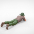 N3 photographer lying down taking photo 3D print model image