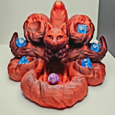 Picture of print of Kitsune Dice Tower and Dice Holder