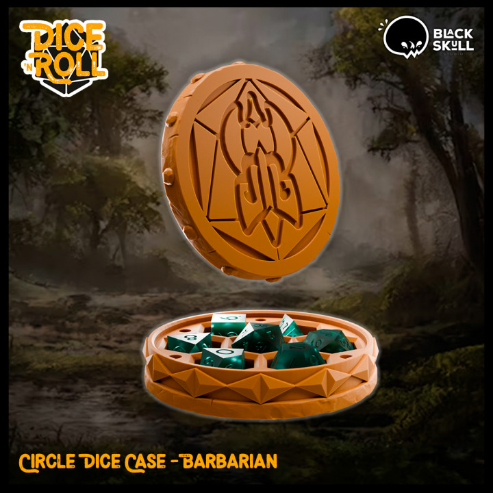 Circle Dice Case - Barbarian's Cover