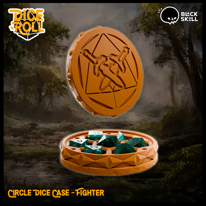 Circle Dice Case - Fighter's Cover
