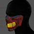 Hannya Cyber Half Mask - Halloween Cosplay image