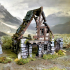 Sample ruins town terrain for RPG and wargame image