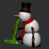 Puking Snowman image