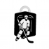 ADORABLE HOCKEY PLAYER KEYCHAIN / EARRINGS / NECKLACE image