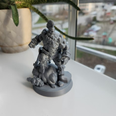 Picture of print of Dwarf Barbarian (Fists Only Version), 5 Options, 1 Base | The Frostiron Clan