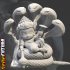 Chibi Vishnu Rests on Divine Serpent [Easy Paint] image