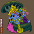 Chibi Vishnu Rests on Divine Serpent [Easy Paint] image