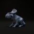 Protoceratops sitting 1-20 scale pre-supported dinosaur image