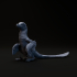 Velociraptor sitting 1-20 scale pre-supported dinosaur image