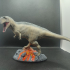Acrocanthosaurus roaring 1-35 scale pre-supported dinosaur print image
