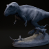 Acrocanthosaurus family 1-35 scale pre-supported dinosaur image