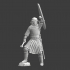 Medieval Infantryman celebrating - shield up image