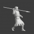 Medieval crusader with javelin image