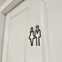 Unisex Bathroom room Sign image