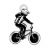 ADORABLE BMX BIKER KEYCHAIN / EARRINGS / NECKLACE image