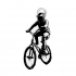 CHARMING BMX BIKER KEYCHAIN / EARRINGS / NECKLACE image