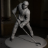 Hockey player figure STL, ready for 3D printing, Movie Characters , Games, Figures , Diorama 3D image