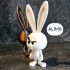 grumpy bunny mood image