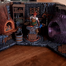 Picture of print of Lara The Blacksmith DIORAMA [presupported]