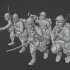 1940 French Reserve infantry charging with bayonet image
