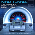 Wind Tunnel Diorama 1-24 and 1-64th scale 3D print model image