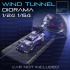 Wind Tunnel Diorama 1-24 and 1-64th scale 3D print model image