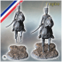 French Napoleonic cavalry saber marching on horse (13) - Napoleonic era Wars Historical Eagles France 1st 32mm 28mm 20mm 15mm image