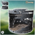 Round Stone Ruin with Internal Staircase and Patterned Floor (36) - Medieval Fantasy Magic Feudal Old Archaic Saga 28mm 15mm image
