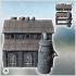 Large modern warehouse with double chimneys and annex tank (2) - Future Sci-Fi SF Post apocalyptic Tabletop Scifi 28mm 15mm 20mm Modern image