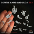 Zombie arms and legs - Basing Bits image