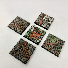 Picture of print of LegendGames 40mm Square Gothic Tile Bases x10 - Magnetized