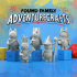 Peanut Cats! Bundle of 5 Cute & Simple Adventuring Cats (Fighter, Ranger, Bard, Wizard, Rogue) image