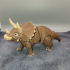 Triceratops, Articulated fidget Dinosaur, Print-In-Place, Cute Animal print image