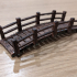 Short wooden bridge for tabletop games image