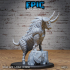 Metal Bull Gorgon Standing / Mountain Beast / Horned Mine Creature / Ancient Wild Animal / Iron Construct Encounter image