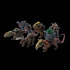 Giant/Dire rats including carrying pack rats and giant rat squires (multiple models in varied poses) image