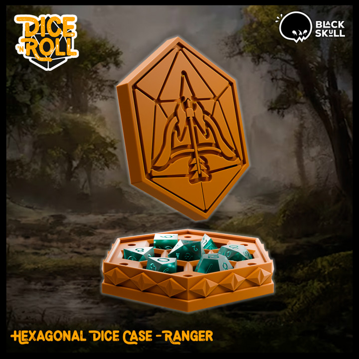 Hexagonal Dice Case - Ranger's Cover