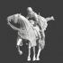 Medieval Danish Crusader - Mounting his warhorse image